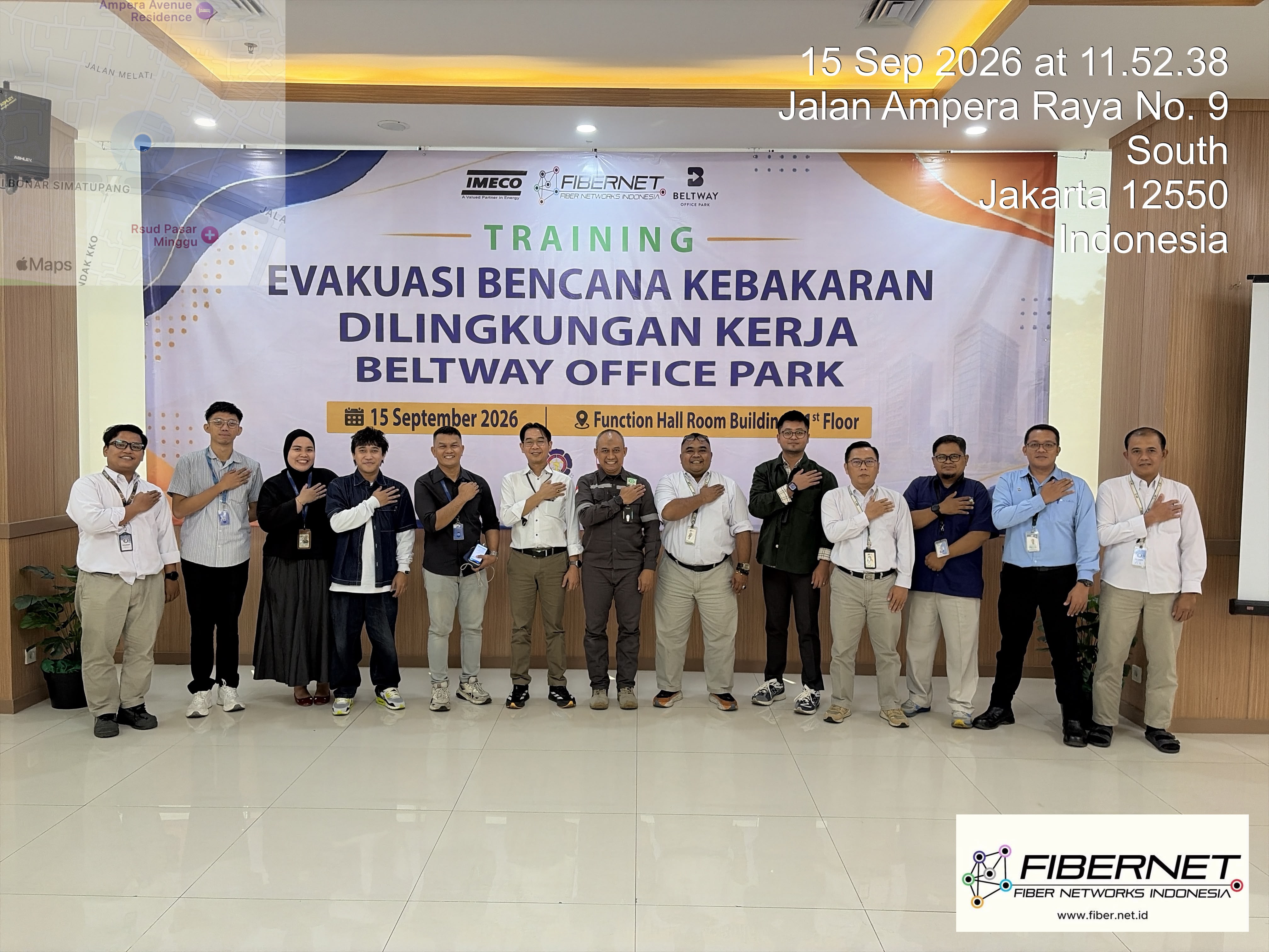 Beltway Office Park Gelar Pelatihan Penanggulangan Keadaan Darurat dan Evakuasi Kebakaran